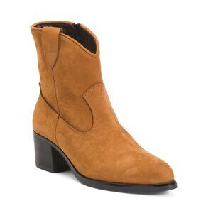 OROSCURO Brown Made In Italy Suede Booties
